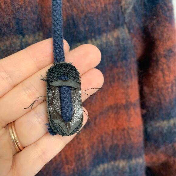 Urban Outfitters Staring at Stars Plaid Sherpa Hooded Button Up Jacket Size Sm - Picture 6 of 9